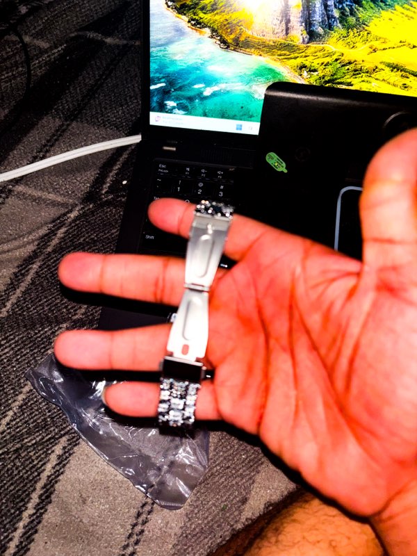cubic bule watch